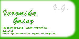 veronika gaisz business card